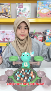 Mainan Anak DINOSAUR FISHING & LIBRA Mainan Edukatif Timbangan Dino Belajar Berhitung Angka