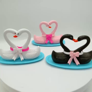 TT2037 - cặp thiên nga DIY trang trí tiểu cảnh sen đá xương rồng bonsai cây để bàn