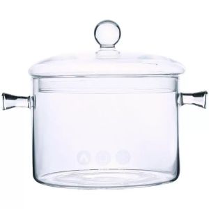 MOLORE | Thickened High Temperature Resistant Double Handle Glass Cooking Pot