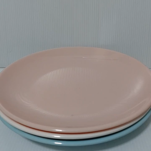 จานกลมเมลามีนทรงใบบัวขนาด9นิ้วเนื้อหนาราคาประหยัด สินค้ามีมอก.