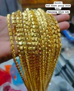 KALUNG PADI KOIN91 LAPIS EMAS 24K.