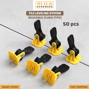 Tile Leveling System Tools Kit Tile Spacers 40Pcs Reusable Floor Compounds Adjustable Fits 8-12mm 瓷砖找平器 Replaceable Spare Steel T-Pin Tile Levelers Easy for Wall Floor Installation