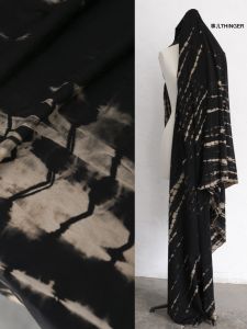 THINGER Designer Tie Dye Long Staple Cotton 80 Thread Count Silk Luster Knitted Fabric for Clothing Home Sponge Pad DIY