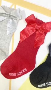 Kaos Kaki Anak Panjang 6821 Kaos Kaki Bayi Model Pita Kaus Kaki Anak Perempuan Panjang Baby Socks Kids Cute Unik Anti Slip HHG