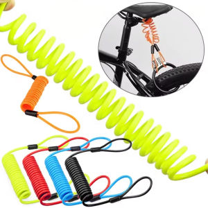 Motorcycle Spring Cable Lock Anti Theft Rope Alarm Disc Lock Moto Bike Scooter Security Reminder Protection Accessories