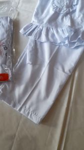 Baju Gamis Putih // Baju Setelan Putih Manasik Plus Krudung // Baju Anak Ori Haji // Baju Muslim Putih Manasik Haji