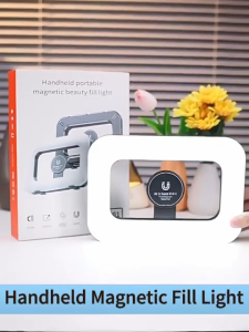 Handheld Ring RGB Magnetic Fill Light LED Ring Light for Phones Dual-Use Desktop Outdoor Compatible with Selfies Food Photography Makeup Studio Recording On-the-Go Shooting  Portable & Easy to Operate All-Round Lighting Equipment with Uniform Illumination