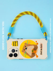 EISOYO Cute Cartoon Silicone Phone Strap Magnetic Absorption Lanyard Compatible with Huawei Mate60 17 P70 And More