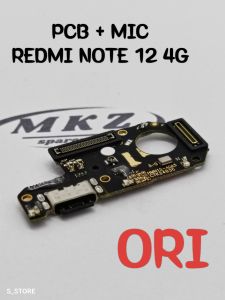 CONNECTOR CHARGER XIAOMI REDMI NOTE 12 4G ORI PAPAN KONEKTOR CAS PCB BOARD CASAN BOARD USB CON TC FLEXIBLE CAS XIAOMI REDMI NOTE 12 4G ORIGINAL + IC