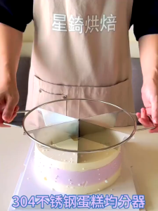 10inch Round Brownie Cake Divider Equal Portion Marker for Bakers Pastry Making