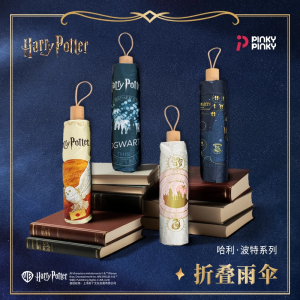 Harry Potter Collaborative Foldable Umbrella Sunshade Sunscreen Double-sided Hogwarts Castle Design Ideal for Ages 6+ in Stock