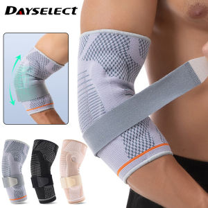 Miếng Đệm Khuỷu Tay Bằng Silicon Có Thể Điều Chỉnh Dành Cho Cả Nam Và Nữ Để Bảo Vệ Chấn Thương Thể Thao Hỗ Trợ Khuỷu Tay Nén 3D Đan Cho Quần Vợt Bóng Rổ