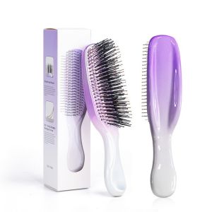 multi-color electroplated hair care comb is a portable comb suitable for both dry and wet hair:  use for travel hair styling