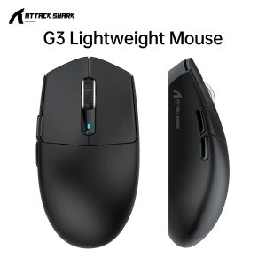 ATTACK SHARK | Attack Shark G3 Tri‑Mode Gaming Mouse PAW3311 Sensor 800‑25000DPI 62±3g Lightweight 400IPS 40G Acceleration 1KHz Wireless