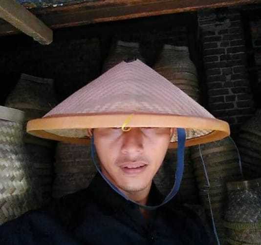 Topi Caping Petani Bahan Kulit Bambu