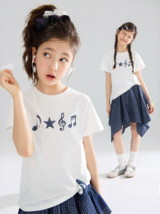 MUCMUKN | Cool Lyrca Cotton Dot Music Notes T-Shirt