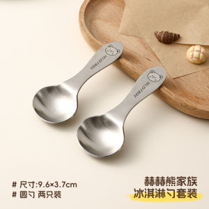 Thìa Múc Kem Bằng Thép Không Gỉ 304 Cốc Sữa Chua Thìa Múc Bánh Muesli Thìa Múc Kem Cao Cấp Thiết Kế Dễ Thương Thương Hiệu WORTHBUY