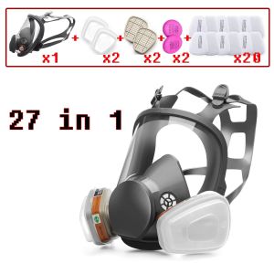 other | Anti Fog 6800 Gas Mask Industrial Painting Respirator Full Face Dust Proof Formaldehyde Protection Safety Work