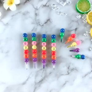 7-Colors Crayons Colored Pecnils 7 IN 1 Kids Gift Nice Crayon School Supplies wholesale Learning set wholesale notebook school supplies