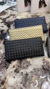 Dompet Lipat Panjang 2Sleting Bahan Anyam B 511
