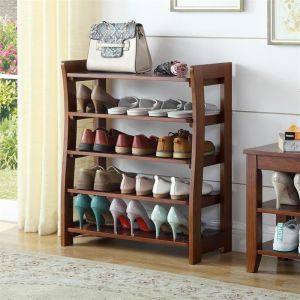 American Style Solid Wood Shoe Rack Four Or Five Or Six Layers Shoe Rack Shoe Rack Nordic Style Entrance Simple Assembly Shoe Rack Storage Rack