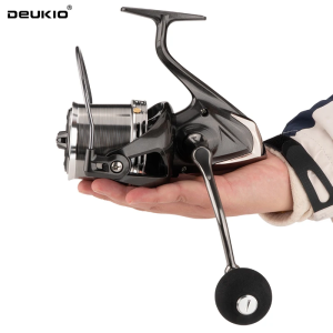 DEUKIO Big Sea Spinning Reel 8000-16000 Metal Long-Distance Casting Reel Guide Rod Structure 4.8:1 16KG Drag Fishing Reel