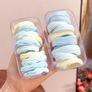 Cute Salt Blue Elastic And Durable Hair Tie