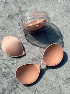 Invisible Thickened round Disk Bra Womens Strapless Bra Invisible Underwear Female Chest Patch Orange Leaf round Disk Bra