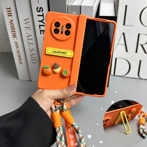 Huawei MateX5 New Edition Phone Case Full Cover Protection for Women with Lanyard Wristband Creative Ins Style Acrylic Shell