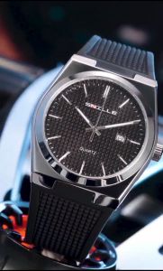 Jam Tangan SNILLE Watch PRX Power Resmi Strap Silikon Hitam Tahan Air - Tampilan Elegan