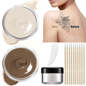 eelhoe | Waterproof Tattoo Cover Up Makeup Full Coverage Concealer for Tattoos Scars Dark Spots Sweatproof & Transfer-Resistant 2 Colors