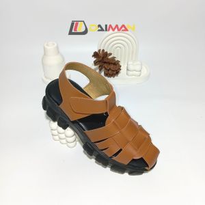 DAIMAN Sandal Tali Wedges Wanita Kronjo Slip on Sendal Perempuan Casual Trendy Kekinian