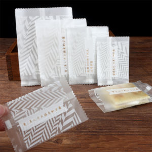 Frosted Transparent Machine-Sealed Snowflake Crisp Packaging Bag Baking Cookies Cranberry Biscuits Moon Cake Egg Yolk Crisp Bullcake Bag