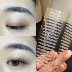 Dorisna mí mắt sọc trang điểm Sticker mắt to vô hình Gấp Làm Đôi mí mắt bóng miếng dán kích mí dụng cụ thẩm mỹ