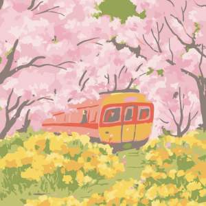 🇲🇾 Paint By Number Painting Framed Canvas DIY 20x20cm Acrylic Painting Scenery Numbers Painting (2/3)
