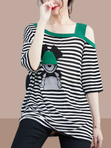 Shalldoer | Slimming Cotton T-Shirt Top for Shorter Women