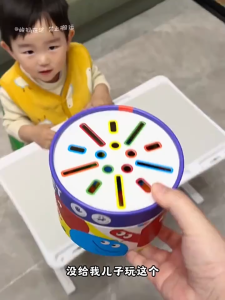 sg Busy Bucket Montessori Wooden Shape Sorter Toy | Fine Motor Skills | Colour Matching | Early Learning Toy 3+