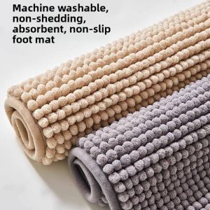 Dirt-Resistant Soft Water-Absorbing Anti-Slip Bathroom Door Mat