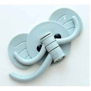 Gantungan Hook Motif Gajah Lucu 3in1 / Tempelan Dinding
