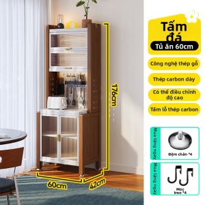 MEISD | Tủ Lưu Trữ Bếp Đa Cấp Tiết Kiệm Không Gian Bảng thép-gỗ