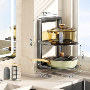 DIBIOU | Wall-mounted Multifunctional Kitchen Pot Rack Shelf