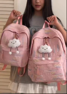 Ready Gadis lembut Hot Jepang Hot Gadis Sekolah Tinggi Tanpa Tinggi Mahasiswa Lucu Mahasiswa Kapasitas Besar Ins Backpack Serbaa LM55