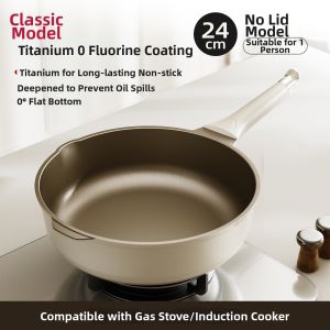 YIZHIFU | Temperature Control Non-stick No Coating Household Electromagnetic Stove Dedicated Frying Pan