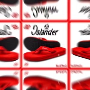 Islander Red/Red Mens non-slip rubber soles colored Slippers 100% Original and Authentic (Makapal)