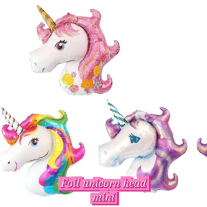Unicorn Balon Foil Mini Balon Karakter Unicorn mini