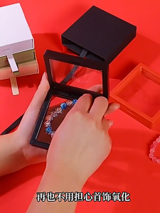 Fashion jewelry box jewelry high-end jewelry box ring earring stud necklace gift box