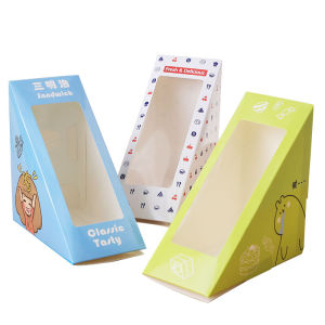 Home Use Sandwich Packaging Box Paper Box Cake Packaging DIY Pastry Container 100 Pieces/Batch Small Baking Supplies