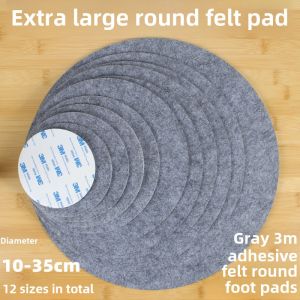 Self-Adhesive Felt Foot Pad Extra Large round Chair Mat Floor Protection Pad Super Large Chair Foot Pad Felt Silent