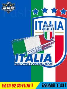 Italian Team Euro Cup Football Fan Reflective Sticker