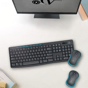 Logitech | Wireless Home Office Portable Typing Keyboard and Mouse Set